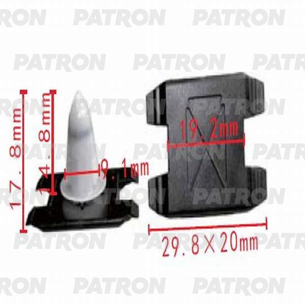 PATRON P370462 Клипса пластмассовая BMW применяемость: молдинги