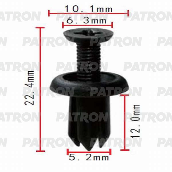 PATRON P370494 Клипса пластмассовая