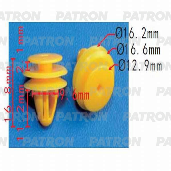 PATRON P370538 Клипса пластмассовая
