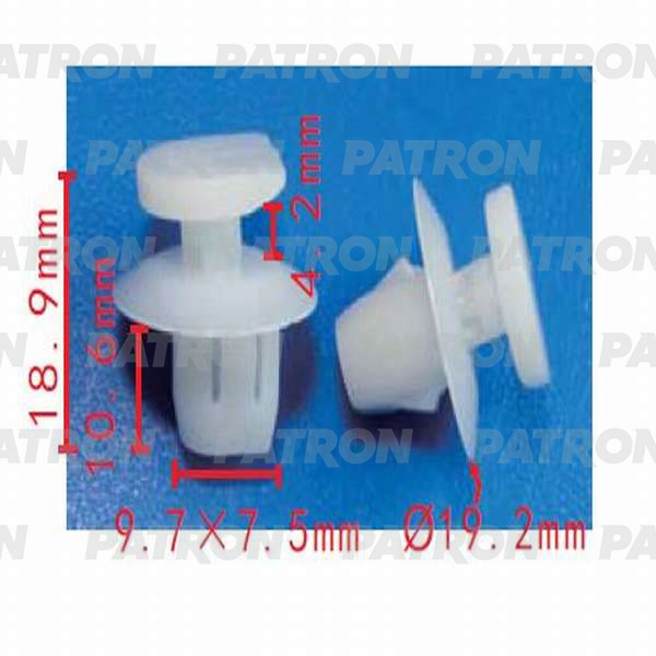 PATRON P370541 Клипса пластмассовая Infiniti,Nissan, применяемость освещение