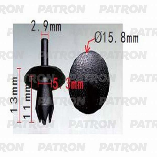 PATRON P371265 Клипса пластмассовая Opel применяемость: бампер