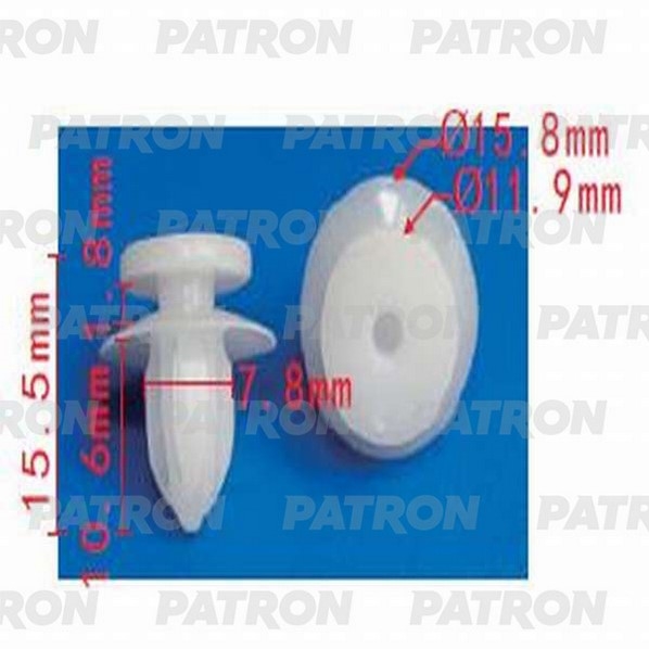 PATRON P371277 Клипса пластмассовая Mitsubishi применяемость: крылья, молдинги, пороги
