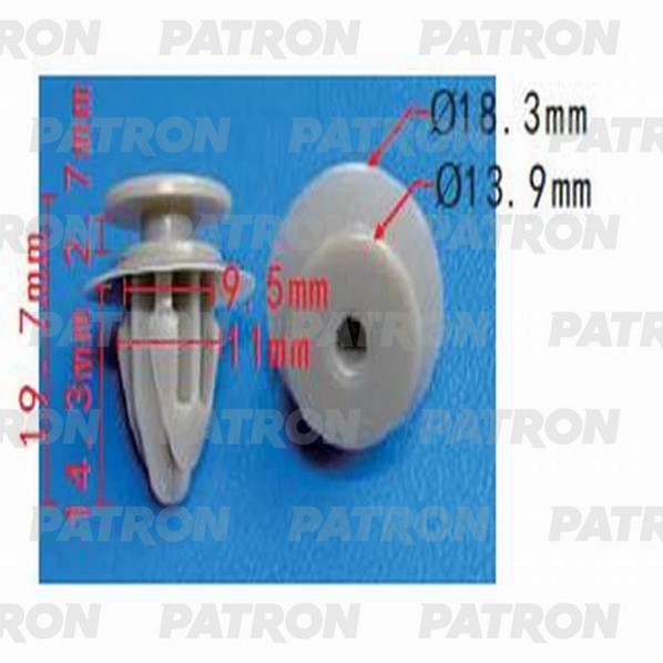 PATRON P371325 Клипса пластмассовая MAZDA применяемость: обшивка двери