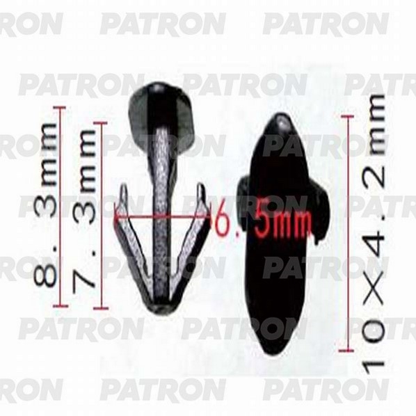 PATRON P371332 Клипса пластмассовая Acura,Honda применяемость: двери - уплотнитель, обшивка