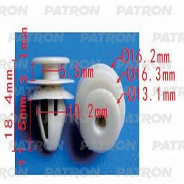 PATRON P371333 Клипса пластмассовая Hyundai,Kia применяемость: внутренняя отделка - двери