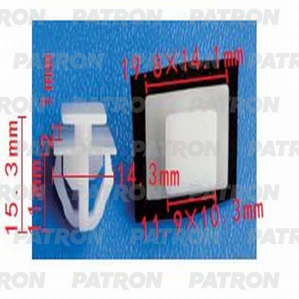 PATRON P371356 Клипса пластмассовая Hyundai,Kia применяемость: молдинги