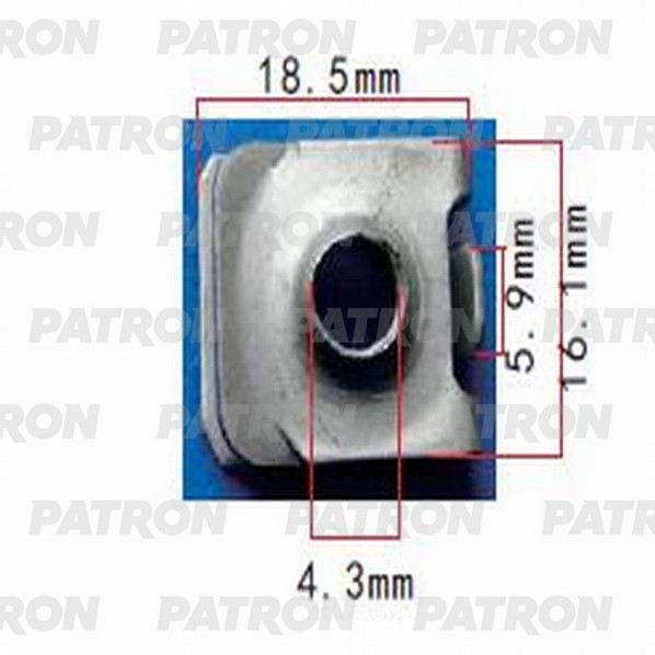 PATRON P371421 Скоба металлическая TOYOTA применяемость: скоба - гайка