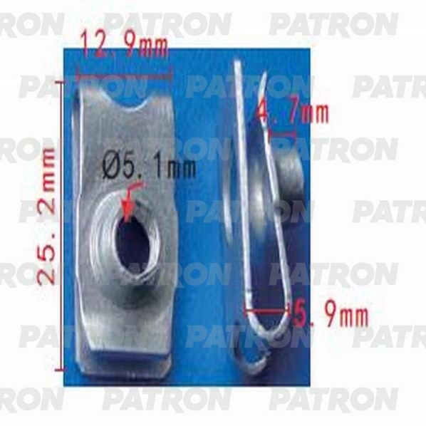PATRON P371439 Скоба металлическая Acura,Honda,Lexus,Toyota применяемость: металлические зажимы, скобы