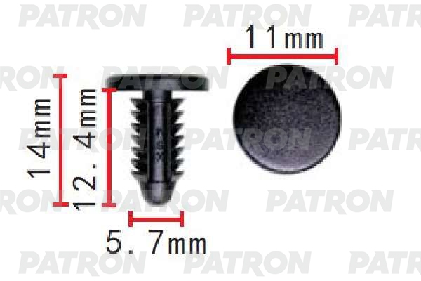 PATRON P371643 Клипса пластмассовая Mercedes применяемость: заглушка багажного отделения