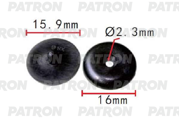 PATRON P371644 Клипса пластмассовая Audi,Seat,Skoda,Volkswagen применяемость: 0