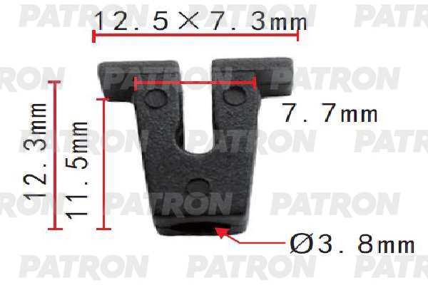 PATRON P371925 Клипса пластмассовая Audi, Seat, Skoda, Volkswagen применяемость: брызговики, предохранительные приспособления, внутренняя отделка