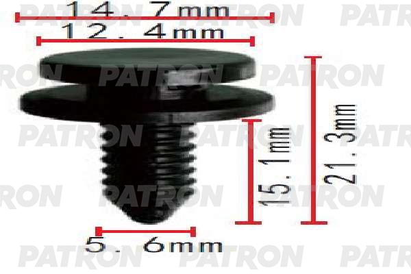 PATRON P371985 Клипса пластмассовая Audi,Seat,Skoda,Volkswagen применяемость: обшивка двери
