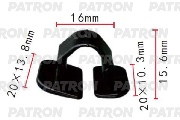 PATRON P371986 Клипса пластмассовая Audi,Seat,Skoda,Volkswagen применяемость: шумоизоляция капота
