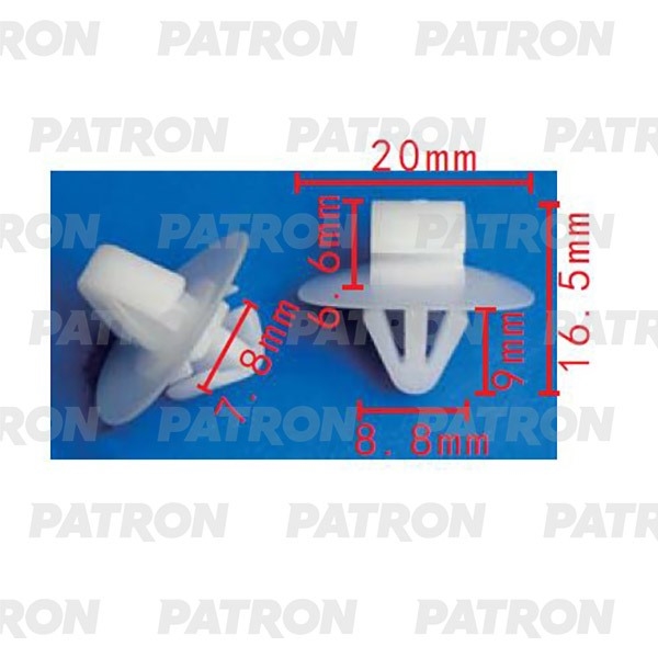 PATRON P372130 Клипса пластмассовая Renault Opel Nissan Iveco Citroen Применяемость: Клипса молдинга