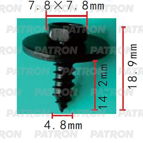 PATRON P372161 Саморез Mercedes Применяемость: Саморез 4.8x18.9 P37-2161