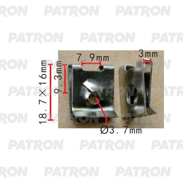 PATRON P372319 Скоба крепежная Скоба VW Audi Seat Skoda