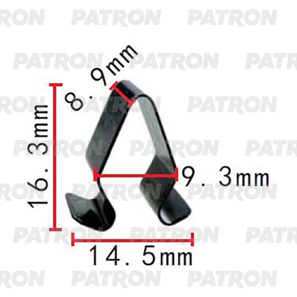 PATRON P372324 Зажим металлический