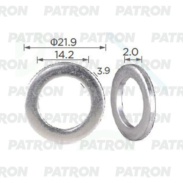PATRON P372389 Шайба металлическая