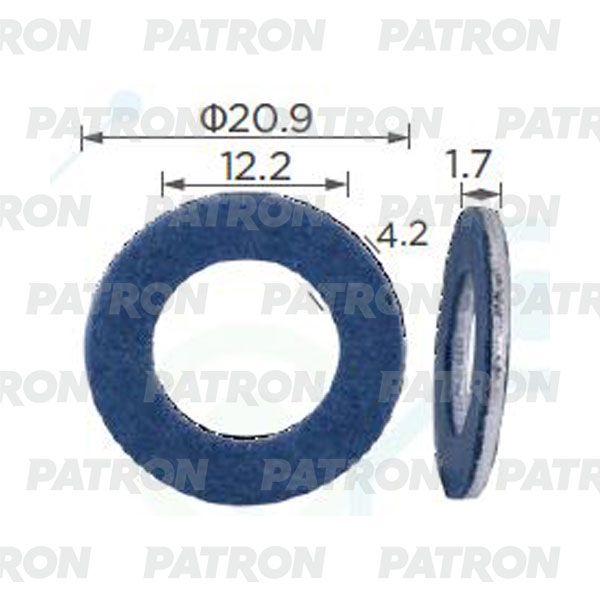 PATRON P372399 Шайба металлическая Прокл,сливной пробки TOYOTA AVENSIS/COROLLA/YARIS 1,3/1,5/1,6/1,8 mot,1AZ/1FZ/2C/2E/4A 1995=>