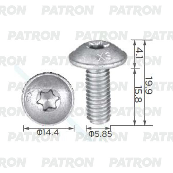 PATRON P372405 Саморез металлический