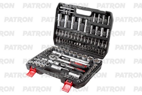 PATRON P410825 Набор инструментов 108 пр: 1/4 inch, 1/2 inch, 4-32 мм, 6 граней