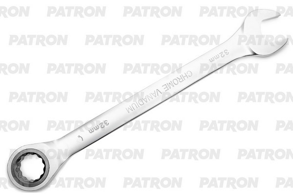 PATRON P75732 Ключ комбинированный трещоточный, 32 мм