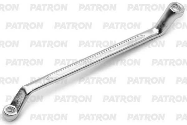 PATRON P7590607 Ключ накидной изогнутый на 75 градусов, 6х7 мм
