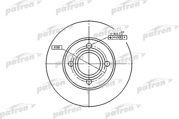 PATRON PBD1521 Диск тормозной