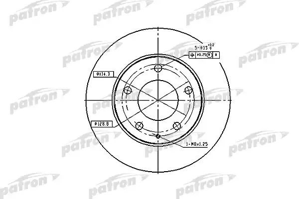 PATRON PBD2704 Диск тормозной