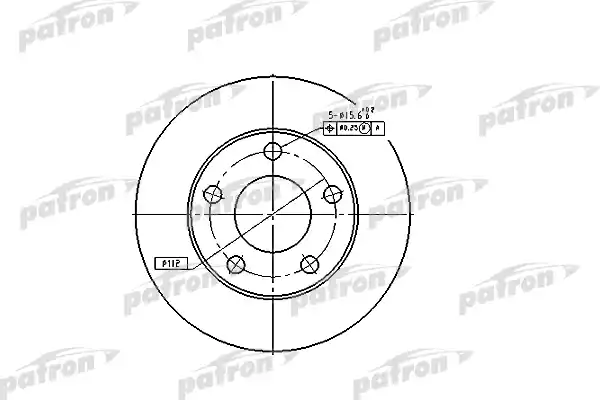 PATRON PBD4026 Диск тормозной задн AUDI: A4 95-00, A4 Avant 95-01, VW: PASSAT 96-00, PASSAT 00-05, PASSAT Variant 97-00, PASSAT Variant 00-05