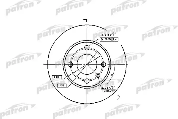 PATRON PBD4050 Диск тормозной