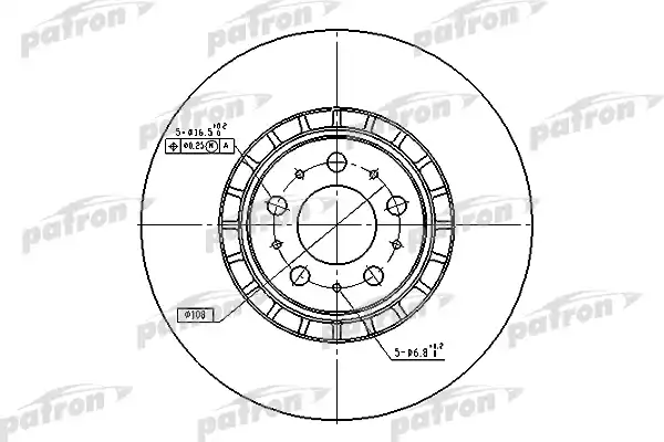PATRON PBD4340 Диск тормозной
