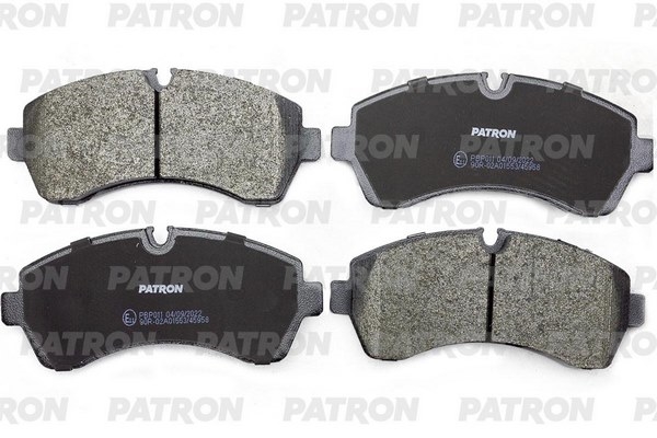 PATRON PBP011 Колодки тормозные дисковые MERCEDES-BENZ: SPRINTER 3,5 c бортовой платформой 06-, SPRINTER 3,5-t фургон 06-, SPRINTER 3-t c бортовой платформой 06-, SPRINTER 3-t фур