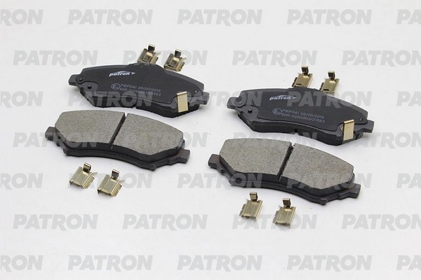 PATRON PBP041 Колодки тормозные дисковые передн CHRYSLER: GRAND VOYAGER V 2.8 CRD/3.3/3.6/3.8 07-   DODGE: JOURNEY 2.0 CRD/2.4/2.4 ECO+/2.7/2.7 FLEXFUEL/3.5 AWD 08-, NITRO 2.8 CRD/2.8 CRD 4WD