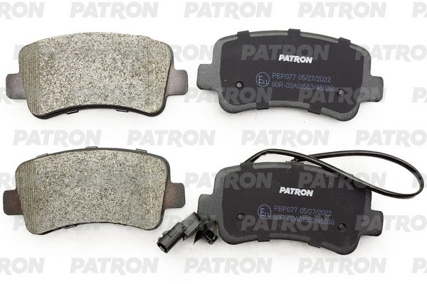 PATRON PBP077 Колодки тормозные дисковые OPEL: MOVANO B c бортовой платформой/ходовая часть 10 - , MOVANO B фургон 10 -