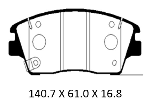 PATRON PBP094KOR Колодки тормозные дисковые передн HYUNDAI: Tucson (TL) 17- (произведено в Корее)