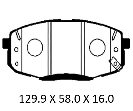 PATRON PBP095KOR Колодки тормозные дисковые передние HYUNDAI: CRETA 16- (произведено в Корее)