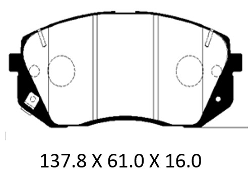 PATRON PBP097KOR Колодки тормозные дисковые передние KIA: SPORTAGE III 10- / HYUNDAI: ix35 13- (произведено в Корее)