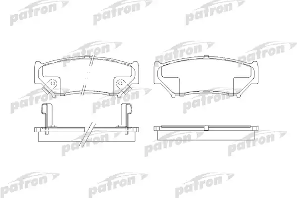 PATRON PBP1020 Колодки тормозные дисковые передн SUZUKI: GRAND VITARA 98-, VITARA 90-98, VITARA Cabrio 90-99