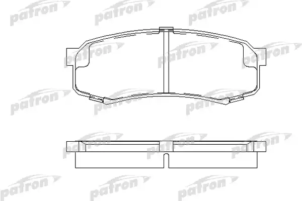 PATRON PBP1021 Колодки тормозные дисковые задн TOYOTA: HILUX пикап 01-05, LAND CRUISER 03-, LAND CRUISER 84-, LAND CRUISER 80 90-97, LAND CRUISER 90 96-, LAND CRUISER Hardtop 90-96