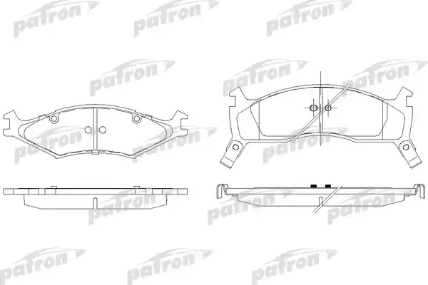 PATRON PBP1034 Колодки тормозные дисковые
