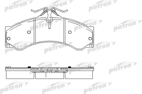 PATRON PBP1043 Колодки тормозные дисковые
