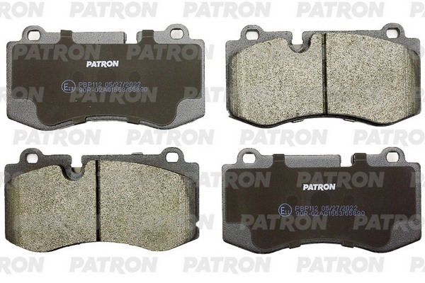 PATRON PBP112 Колодки тормозные дисковые перед. MB: E-CLASS 3.5 4-matic/E 280 4-matic/E 280 CDI 4-matic/E 350 4-matic/E 420 CDI 02-, E-CLASS T-Model E 500 T 03-, S-CLASU SU320