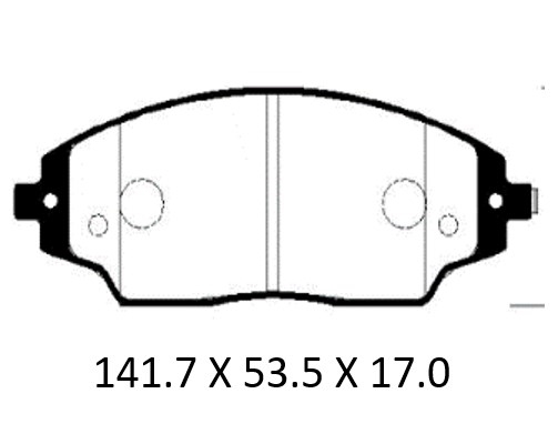 PATRON PBP123KOR Колодки тормозные дисковые передн CHEVROLET: COBALT, AVEO, KALOS 11- +ABS (произведено в Корее)