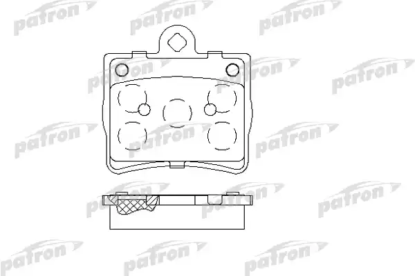 PATRON PBP1310 Колодки тормозные дисковые задн MERCEDES-BENZ: C-CLASS 93-00