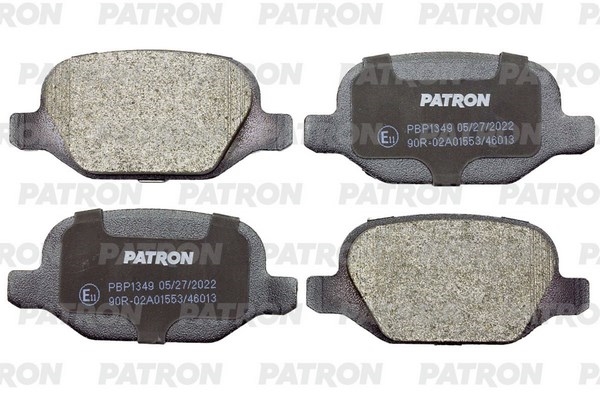 PATRON PBP1349 Колодки тормозные дисковые зад. ALFA ROMEO: 147 01-, 156 02-05, GT 03-, LANCIA: LYBRA 99-, LYBRA SW 99-