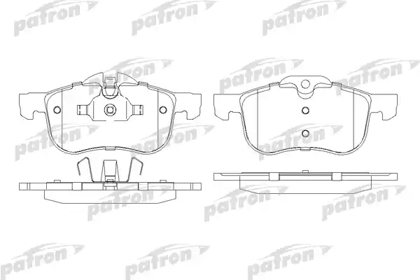 PATRON PBP1355 Колодки тормозные дисковые передн MG: MG ZT 01-, MG ZT- T 01-,  ROVER: 75 99-, 75 Tourer 01-