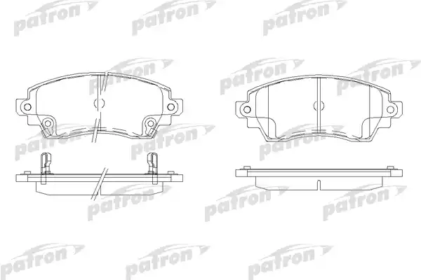 PATRON PBP1391 Колодки тормозные дисковые передн TOYOTA: COROLLA 97-02, COROLLA Compact 97-02, COROLLA Liftback 97-02, COROLLA Wagon 97-02