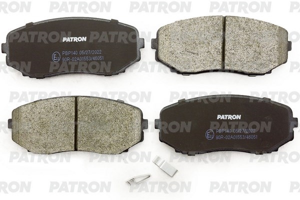 PATRON PBP140 Колодки тормозные дисковые перед. MAZDA: CX-7 2.3 MZR DISI Turbo 07-