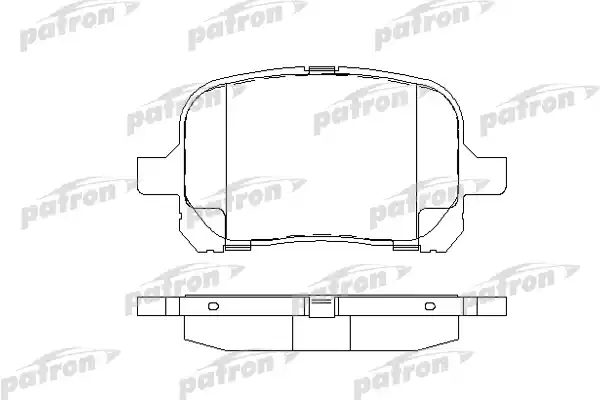 PATRON PBP1437 Колодки тормозные дисковые передн LEXUS: ES 91-97, ES 96-01,  TOYOTA: AVALON седан 96-05, CAMRY 96-01, HARRIER 93-98, WINDOM 96-01